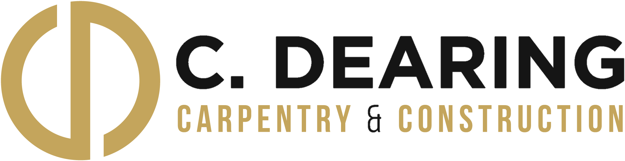 C Dearing Carpentry and Construction Black Logo